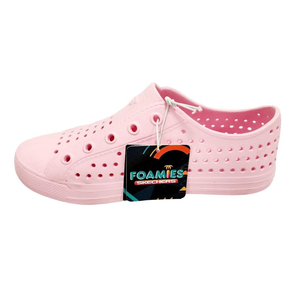 Skechers kids Foamies Machine Washable Pink Slip-On Shoes Size 3